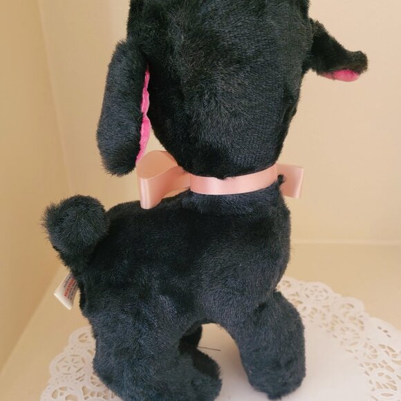 Vintage Black sheep lamb Plushie with bright button eyes. By Ideal Toy 12" Rare - Picture 5 of 6